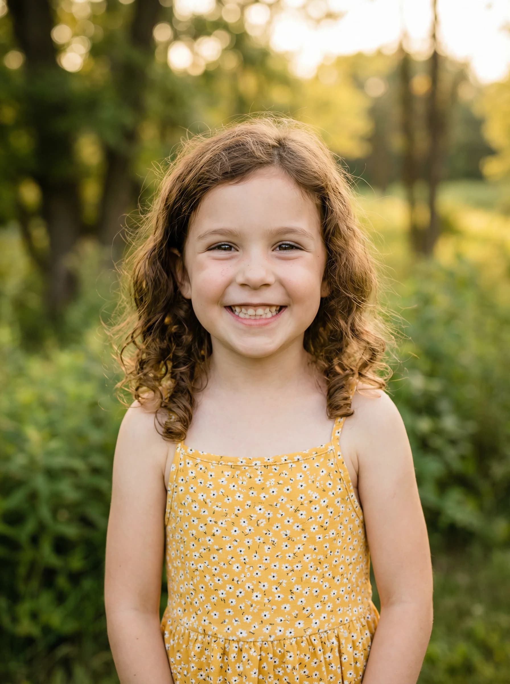 Foto de una nena sonriendo