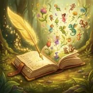 Nino escribiendo en un libro magico