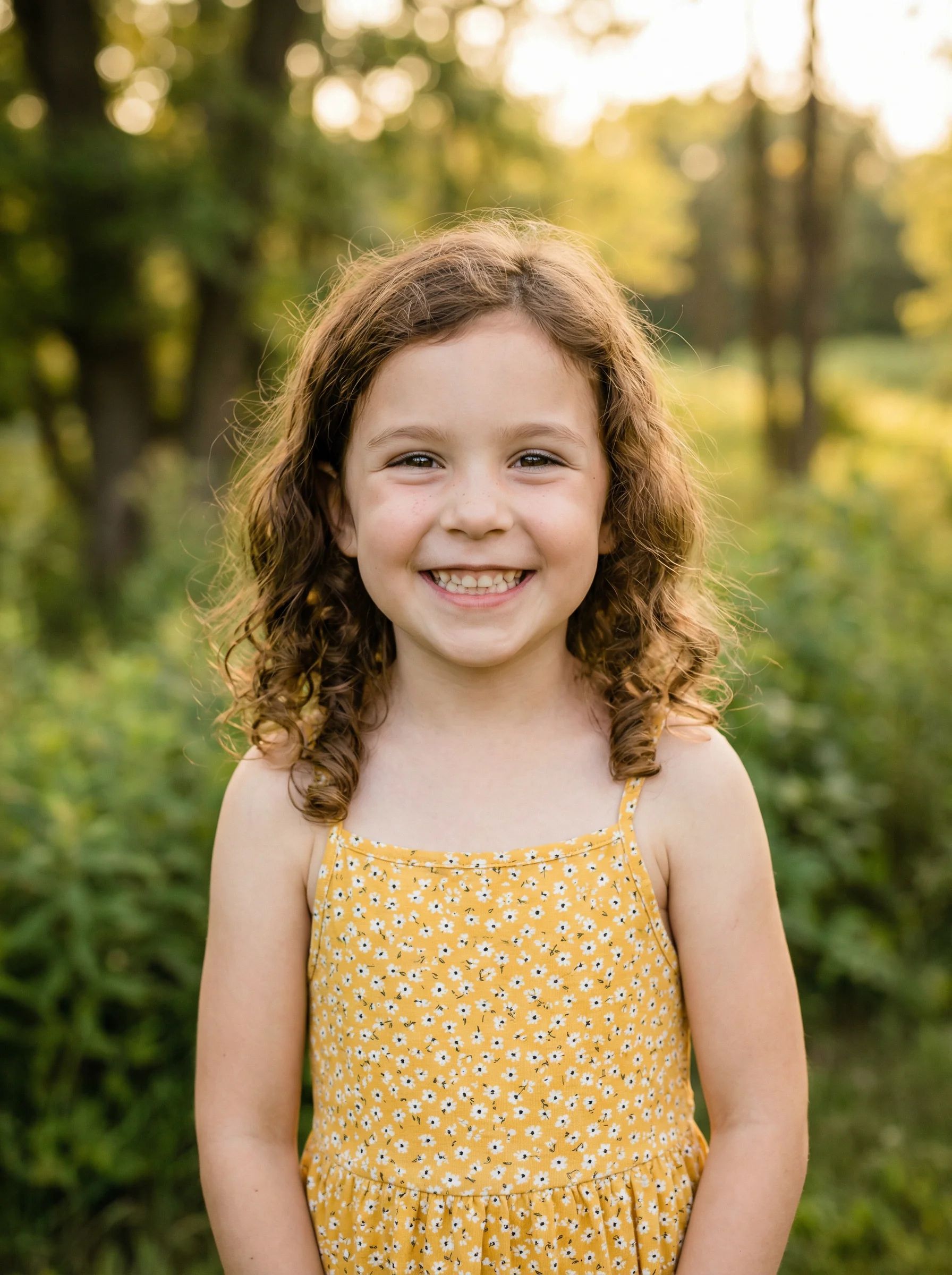 Foto de una nena sonriendo